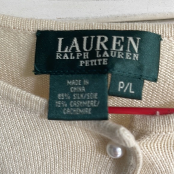 🎉2xHP🎉Lauren Silk and Cashmere Cardigan Sweater - Picture 6 of 7